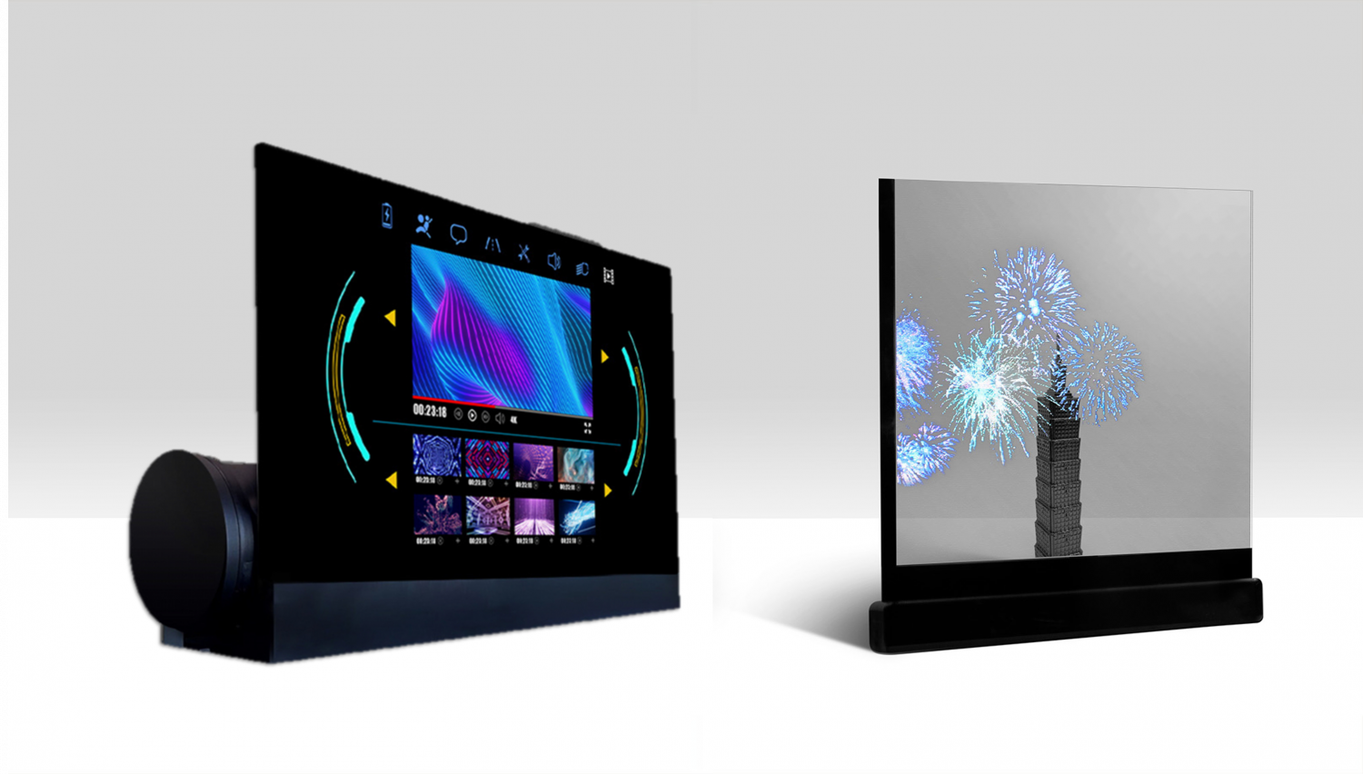 可捲式、折疊性、高透明